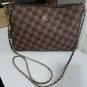 LAUREN RALPH LAUREN "Bainbridge Tara" Double Gusset Crossbody Bag